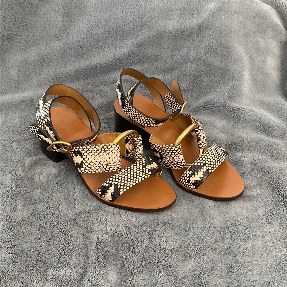 Chloé Snake skin Sandals 36